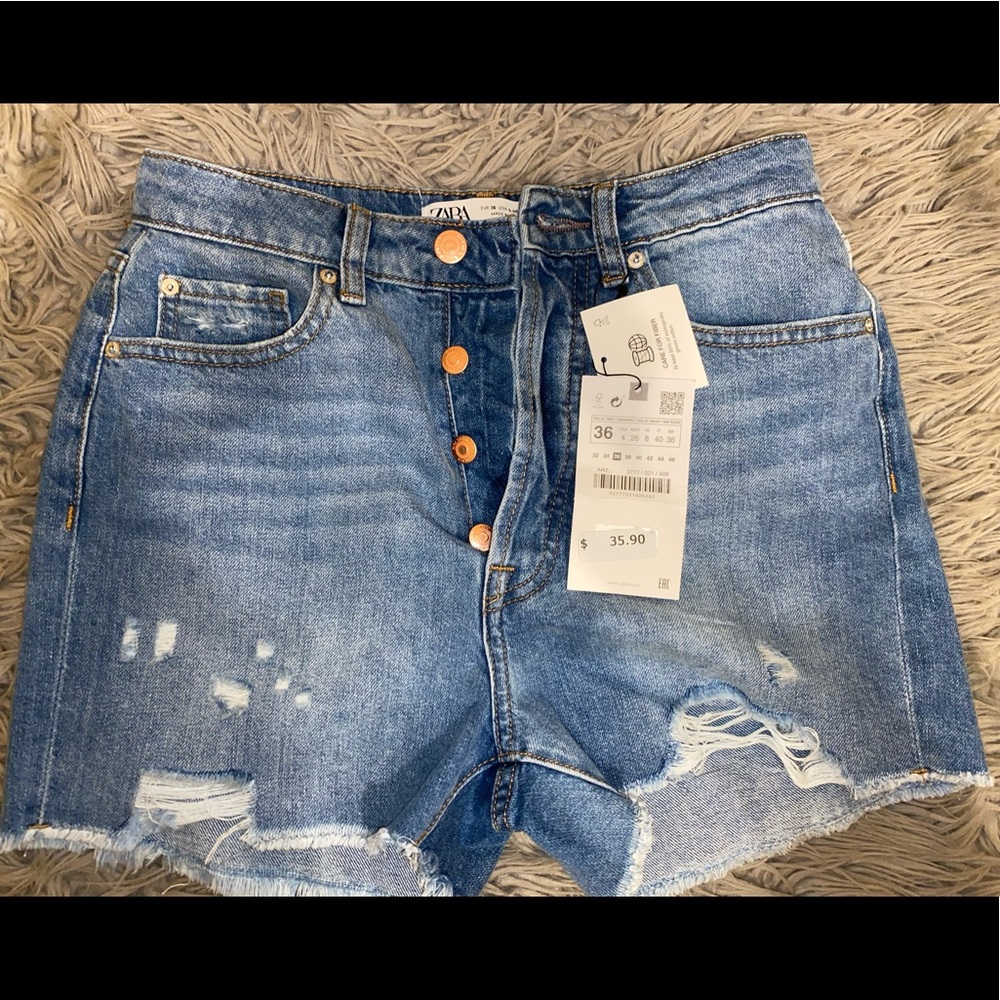 Zara denim shorts